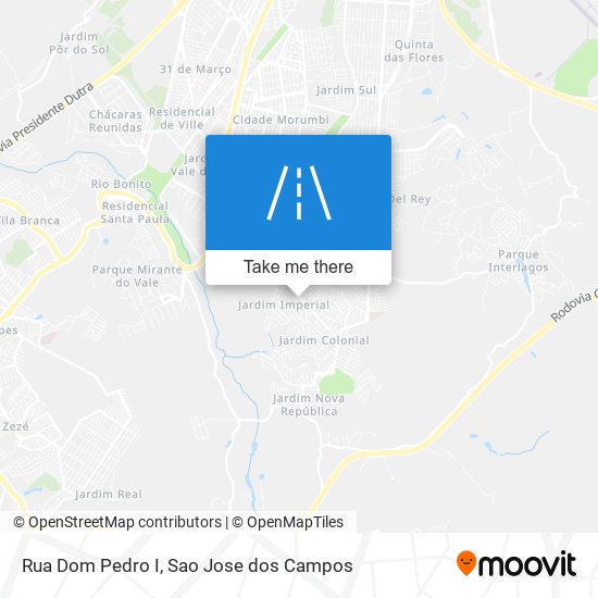 Mapa Rua Dom Pedro I