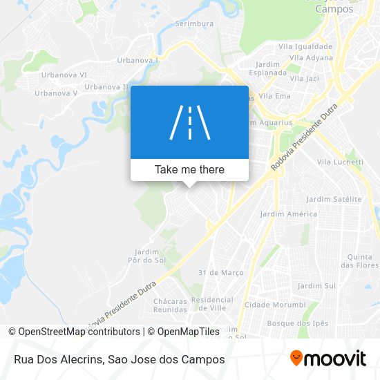 Rua Dos Alecrins map