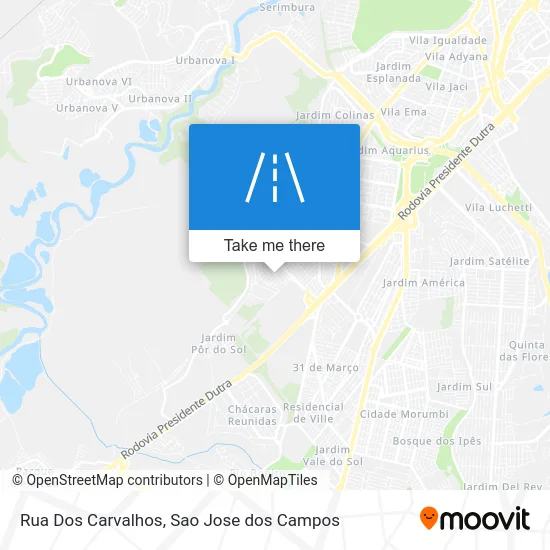 Rua Dos Carvalhos map