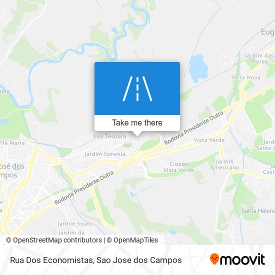 Rua Dos Economistas map