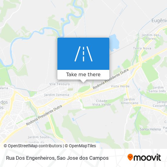 Mapa Rua Dos Engenheiros