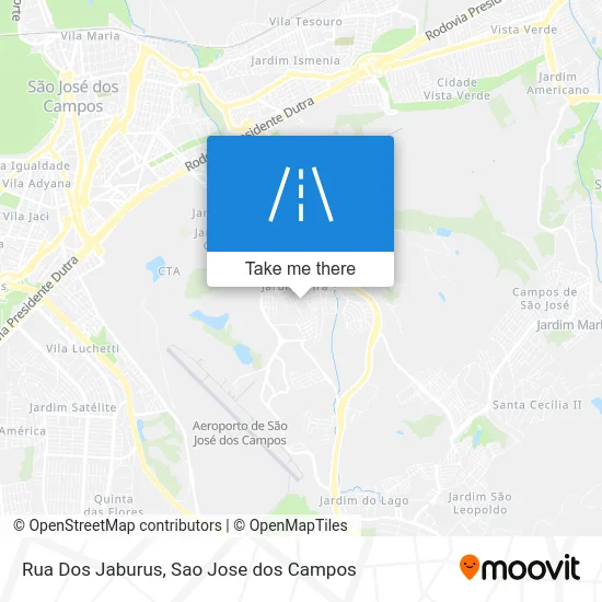 Rua Dos Jaburus map