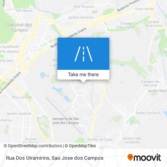 Rua Dos Uiramirins map