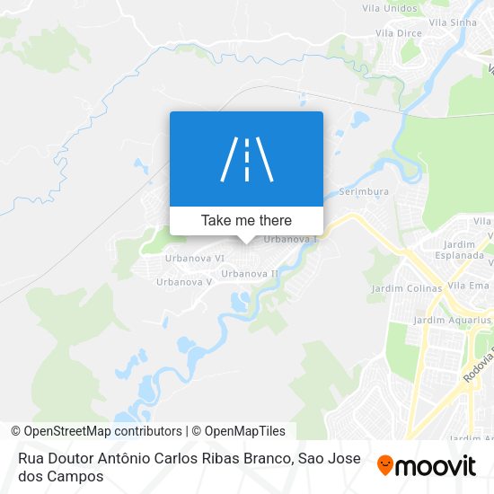 Rua Doutor Antônio Carlos Ribas Branco map
