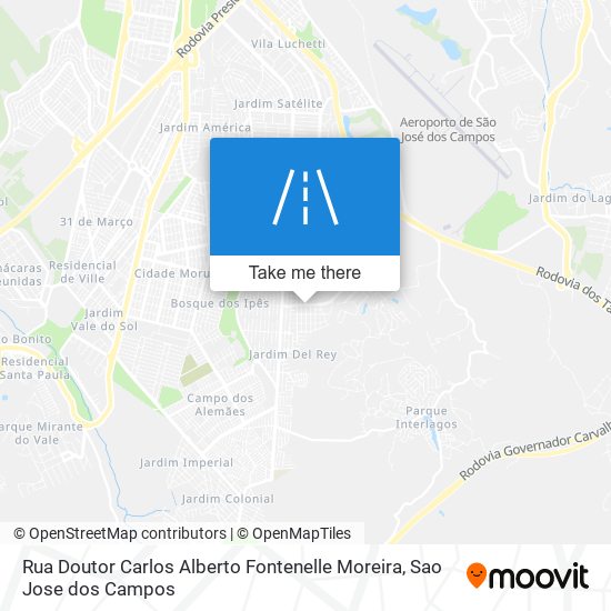 Rua Doutor Carlos Alberto Fontenelle Moreira map