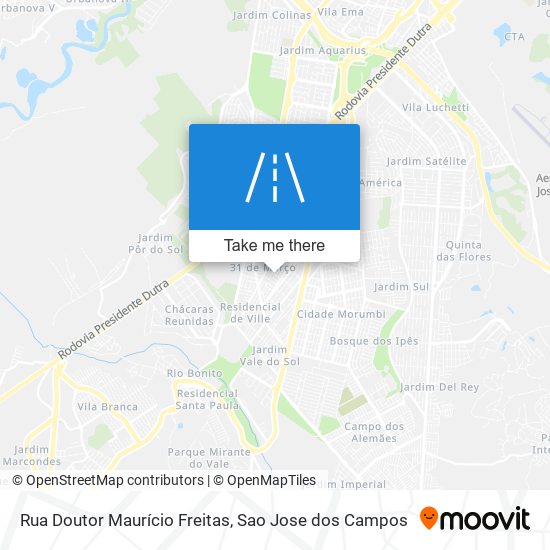 Rua Doutor Maurício Freitas map