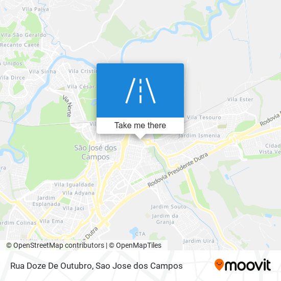 Mapa Rua Doze De Outubro