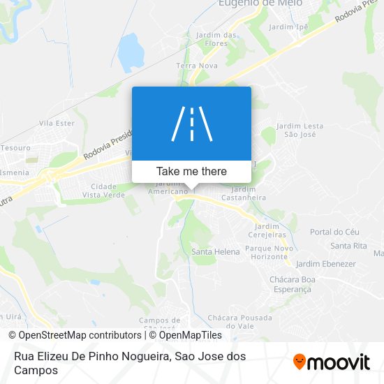 Rua Elizeu De Pinho Nogueira map