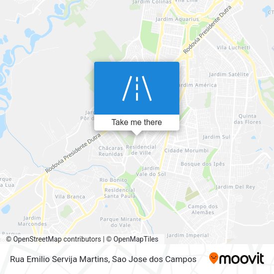 Rua Emilio Servija Martins map