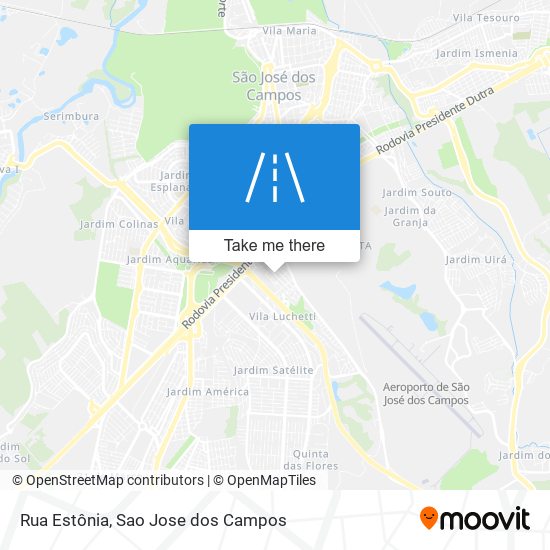 Mapa Rua Estônia