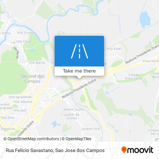 Mapa Rua Felício Savastano