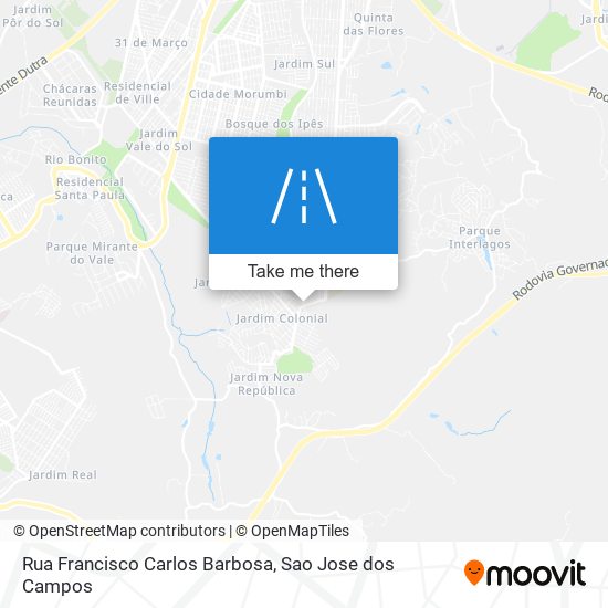 Mapa Rua Francisco Carlos Barbosa