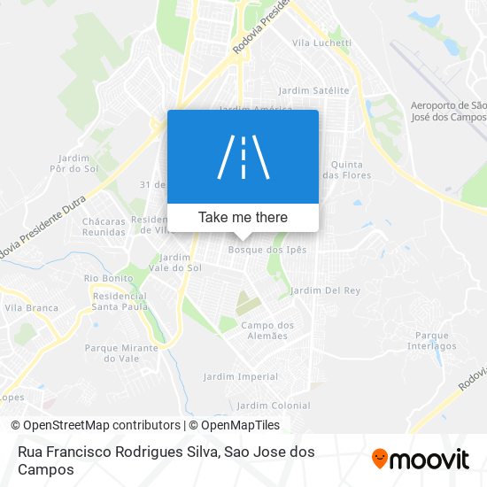 Mapa Rua Francisco Rodrigues Silva