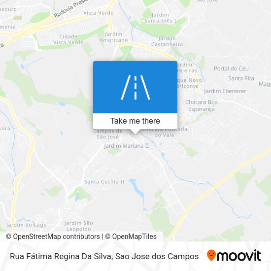 Rua Fátima Regina Da Silva map