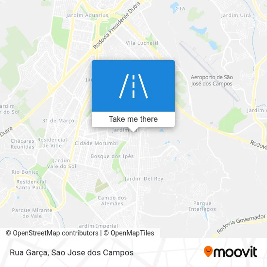 Rua Garça map