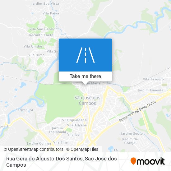 Rua Geraldo Algusto Dos Santos map