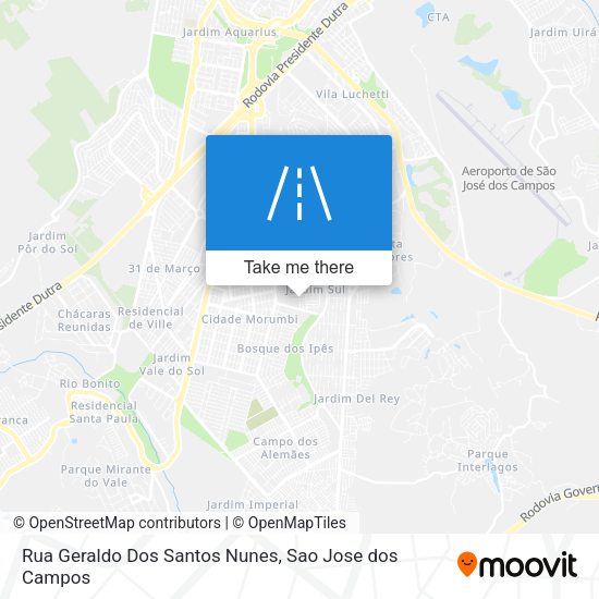 Rua Geraldo Dos Santos Nunes map