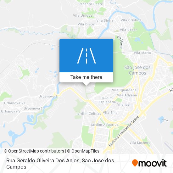 Rua Geraldo Oliveira Dos Anjos map