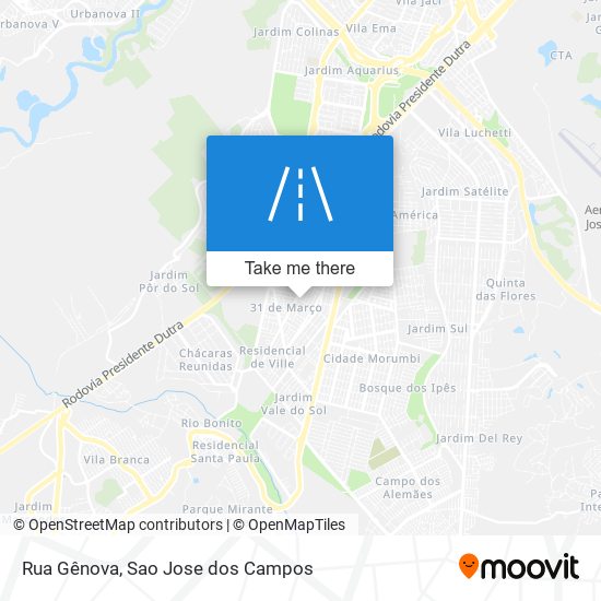 Mapa Rua Gênova