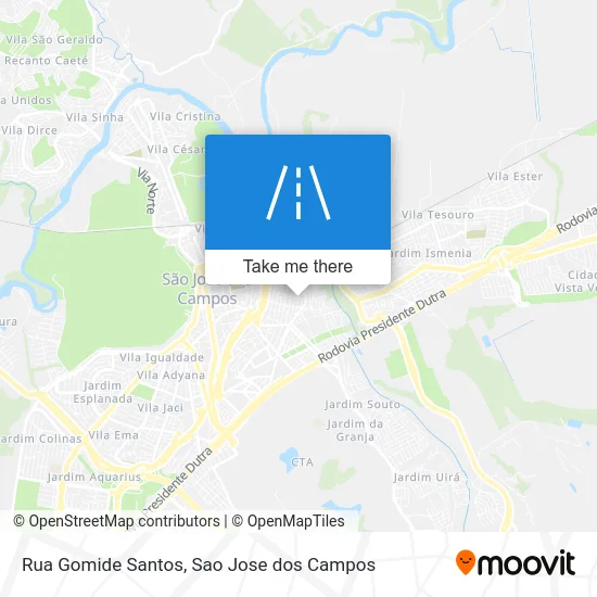 Rua Gomide Santos map