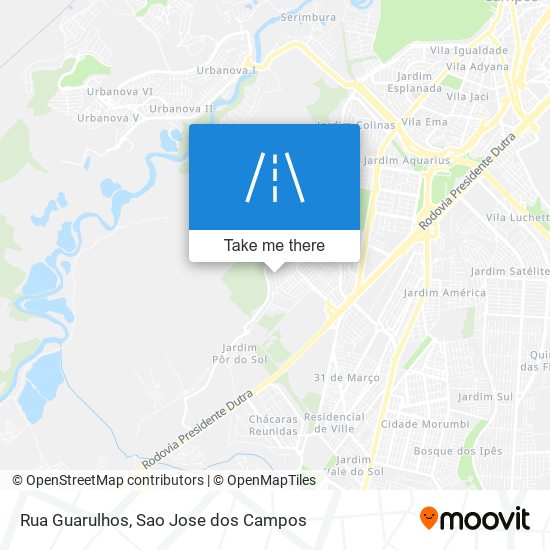 Rua Guarulhos map