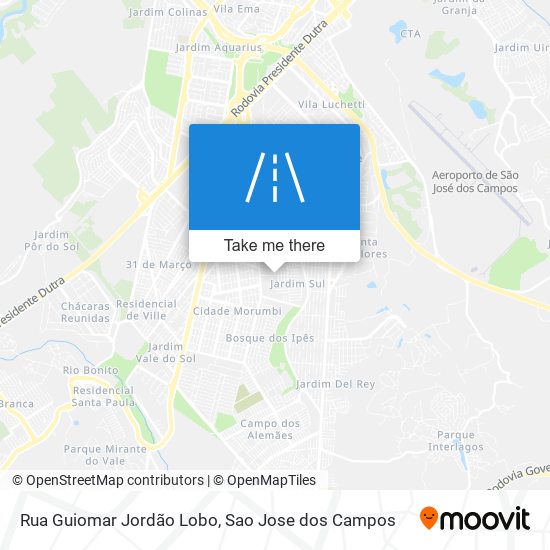 Rua Guiomar Jordão Lobo map