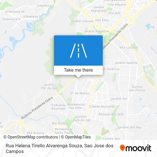 Rua Helena Tirello Alvarenga Souza map