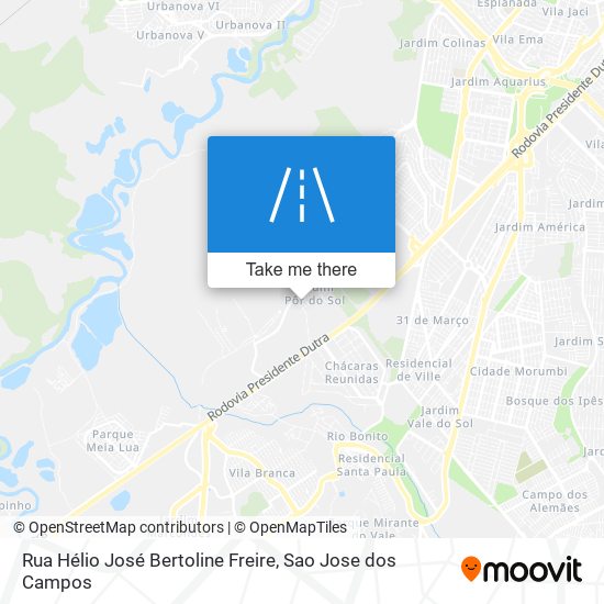 Mapa Rua Hélio José Bertoline Freire