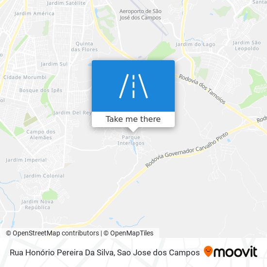 Mapa Rua Honório Pereira Da Silva