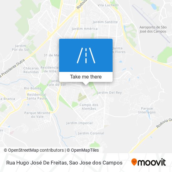 Mapa Rua Hugo José De Freitas