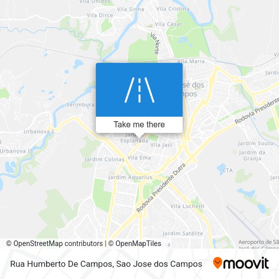 Rua Humberto De Campos map