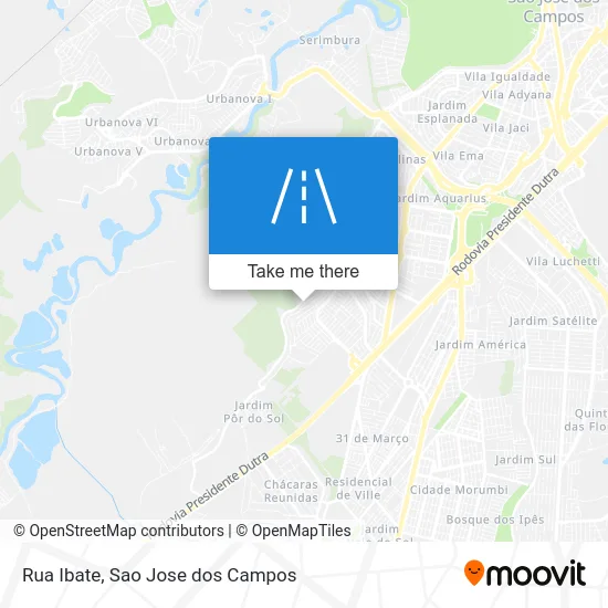 Rua Ibate map