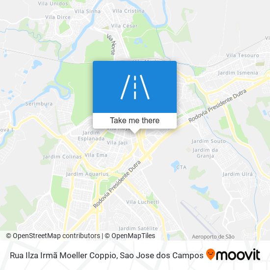 Mapa Rua Ilza Irmã Moeller Coppio