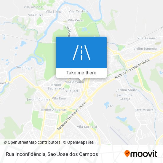 Mapa Rua Inconfidência