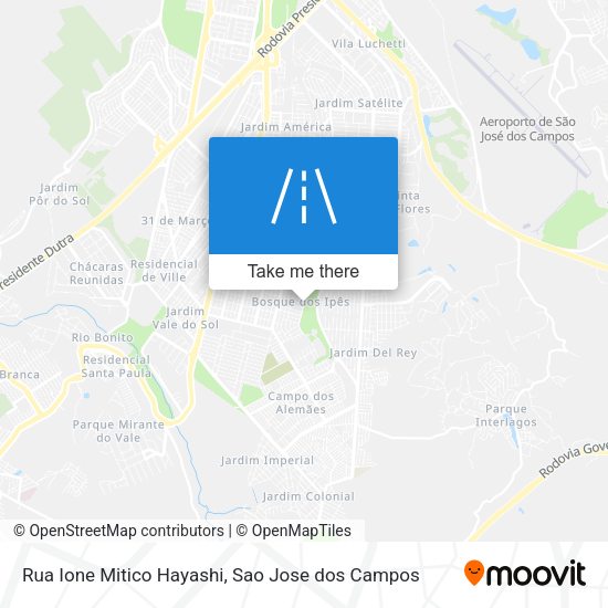 Rua Ione Mitico Hayashi map