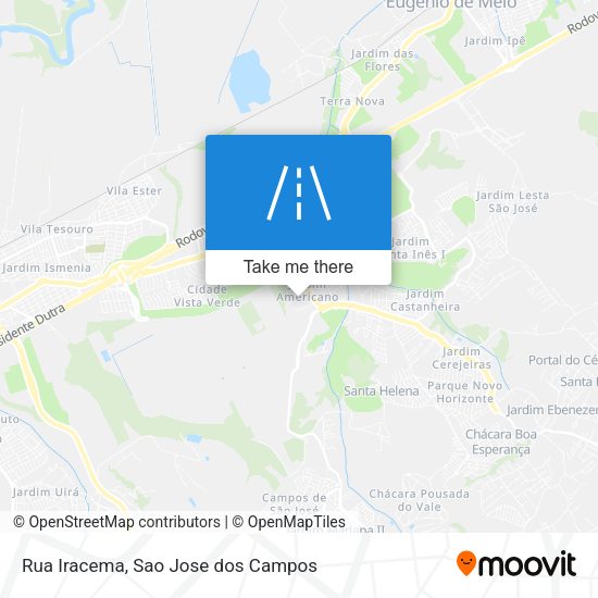 Rua Iracema map