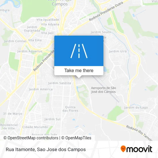 Rua Itamonte map