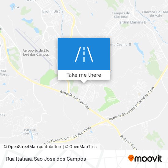 Rua Itatiaia map