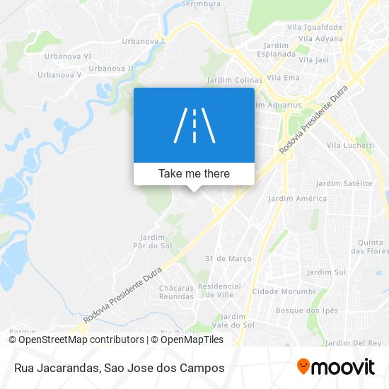 Rua Jacarandas map