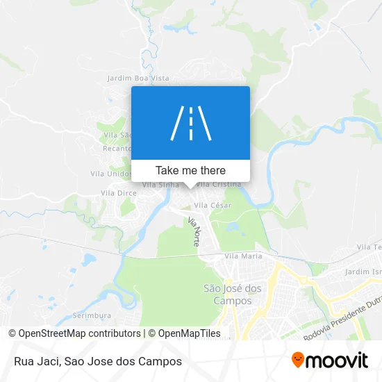 Rua Jaci map