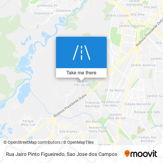 Mapa Rua Jairo Pinto Figueiredo