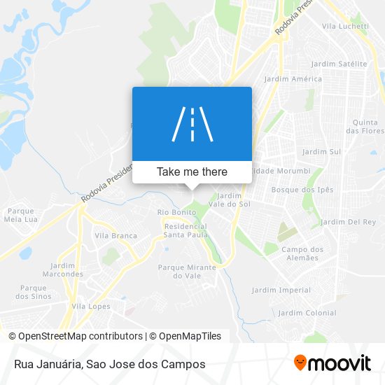 Mapa Rua Januária