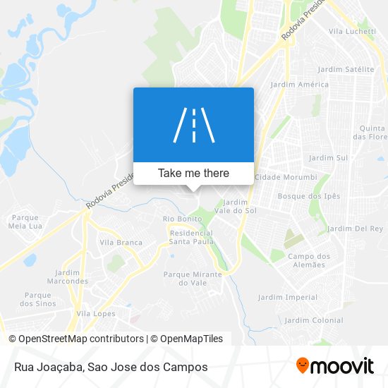 Rua Joaçaba map