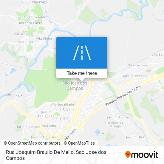 Rua Joaquim Braulio De Mello map