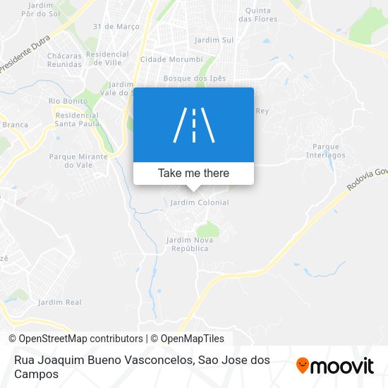 Rua Joaquim Bueno Vasconcelos map