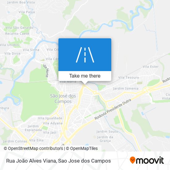 Mapa Rua João Alves Viana