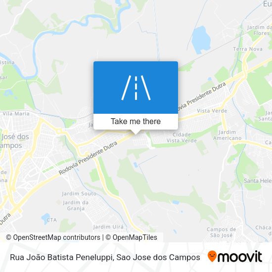 Rua João Batista Peneluppi map