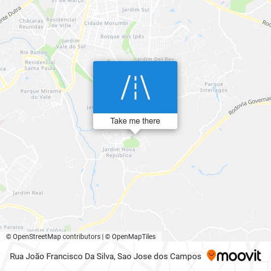 Rua João Francisco Da Silva map