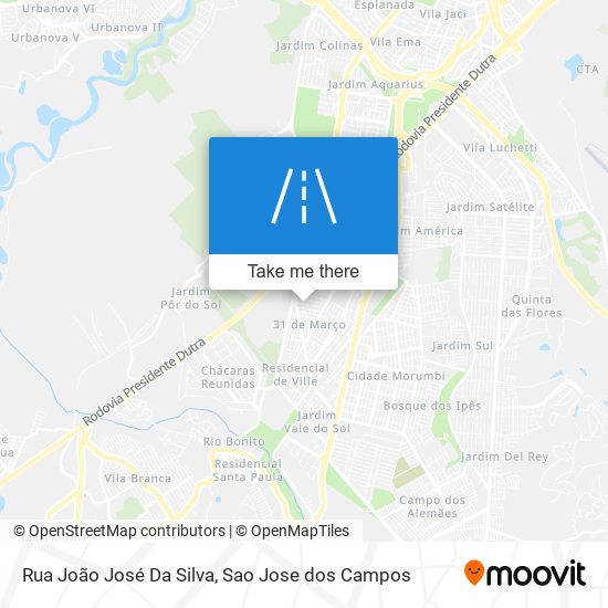 Rua João José Da Silva map