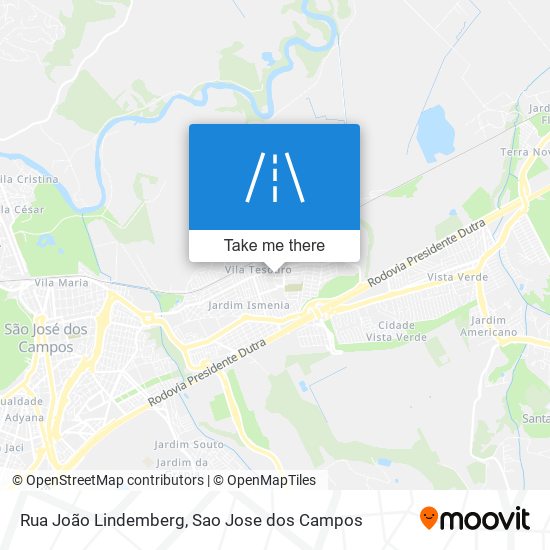 Mapa Rua João Lindemberg